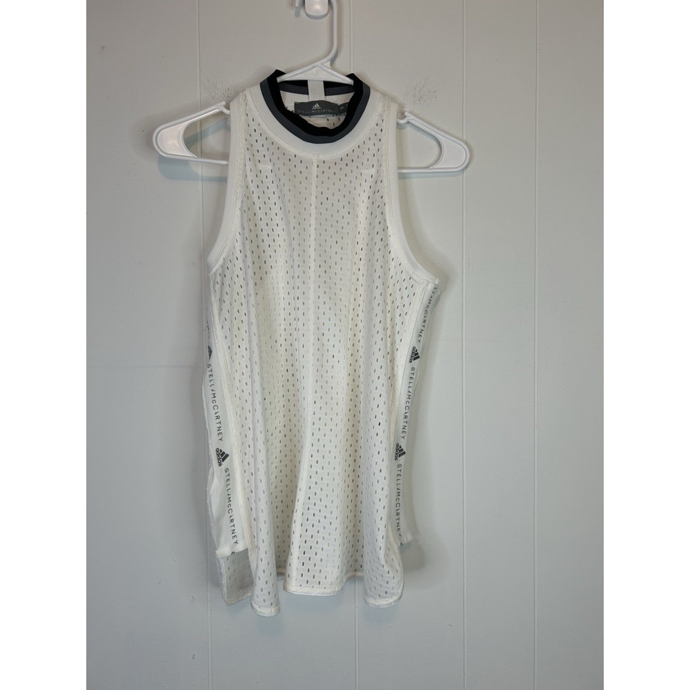 Adidas X Stella McCartney Women's Small Mesh Tank White Active 306